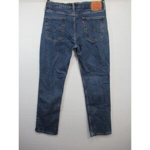 Levi's 514 Straight Fit Jeans Men 36x32 Blue Stretch